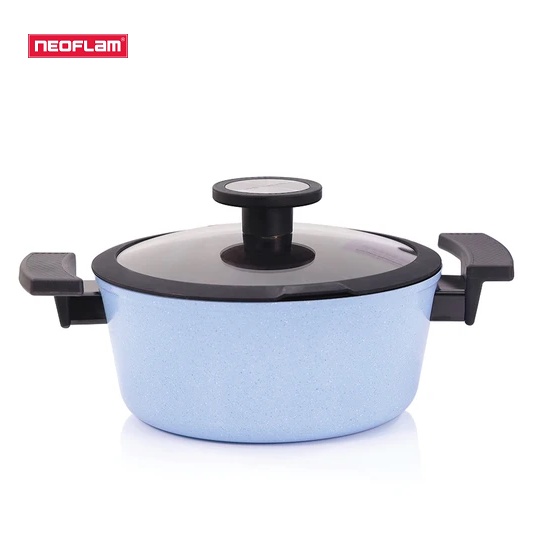 [Hàng chính hãng] Nồi sâu chống dính, bếp từ Neoflam Reverse 20cm, thể tích 2.3 lít, chống dính Daikin 4 sao