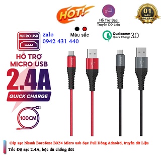 Dây cáp sạc hoco x38 micro 1m chính hãng