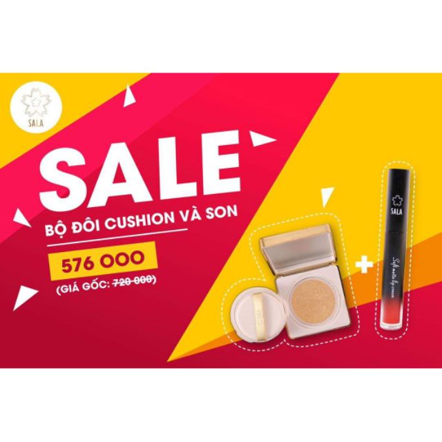 Combo phấn nước + son kem KOREA