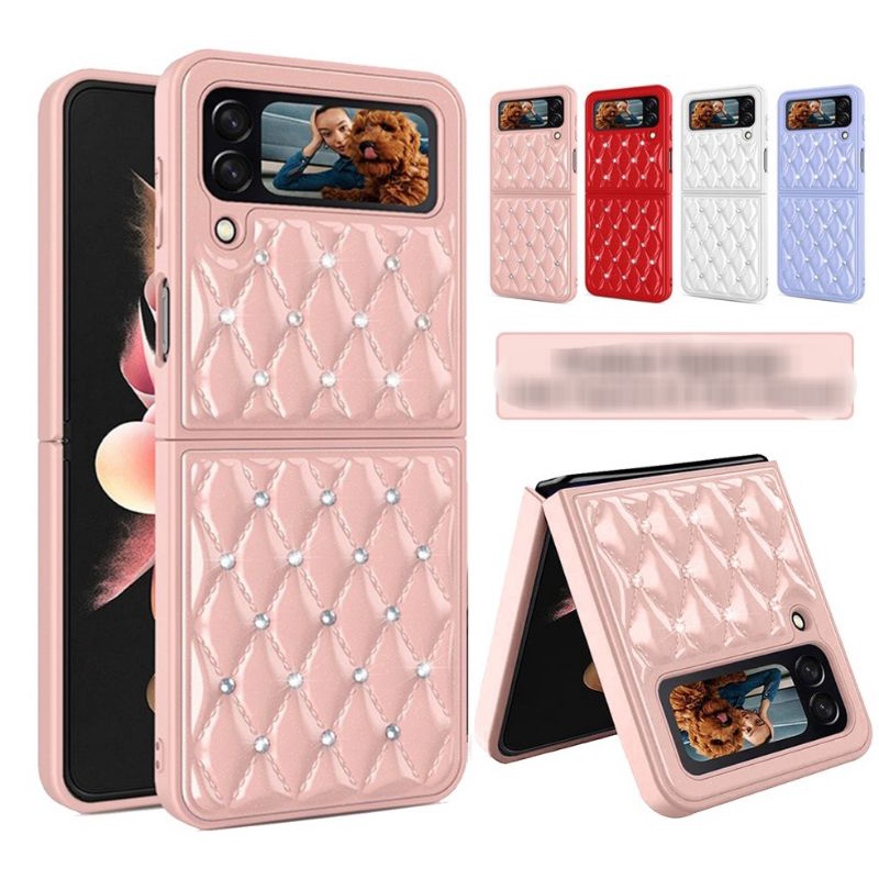Ốp Điện Thoại Samsung Galaxy Z Flip 3, Ốp Bảo Vệ TPU + PC Chống Trầy Xước HỌA TIẾT TRÁM ĐÍNH ĐÁ
