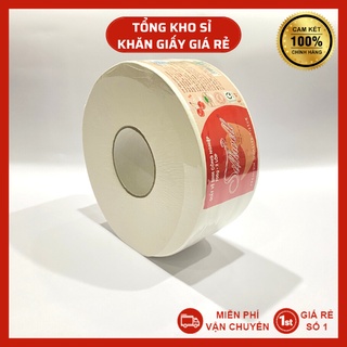 Giấy vệ sinh cuộn lớn, giấy vệ sinh công nghiệp Silkwell 700g 2 lớp có lõi