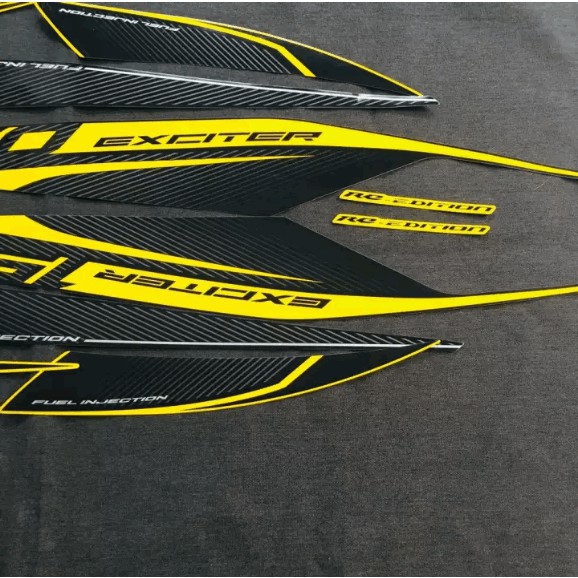 [CỰC RẺ]  BỘ TEM 3 LỚP MẪU ZIN CAO CẤP CHO YAMAHA EXCITER 150CC RC EDITION - VÀNG ĐEN