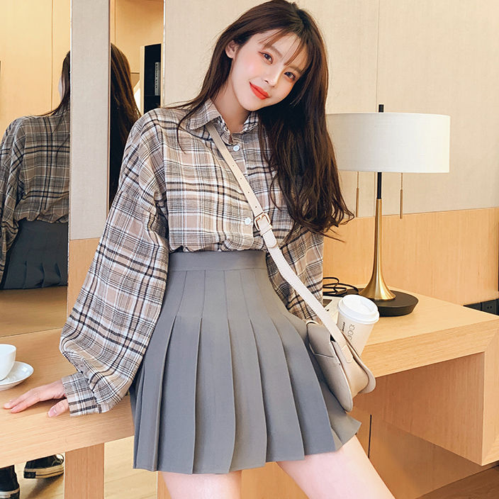 Chân váy chữ A xếp ly cạp cao ôm dáng thời trang 2020 | BigBuy360 - bigbuy360.vn