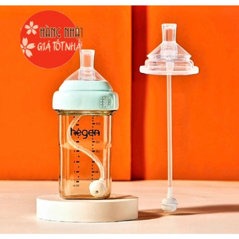 Núm ống hút thay bình hegen 150ml/260ml cho bé(có sẵn)