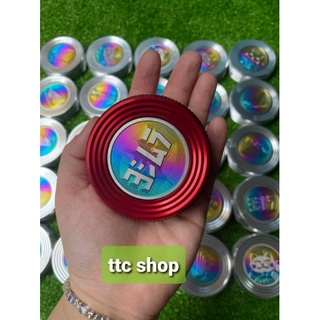 Chụp nắp bình xăng nhôm CNC kèm logo titan cho mọi loại xe máy
