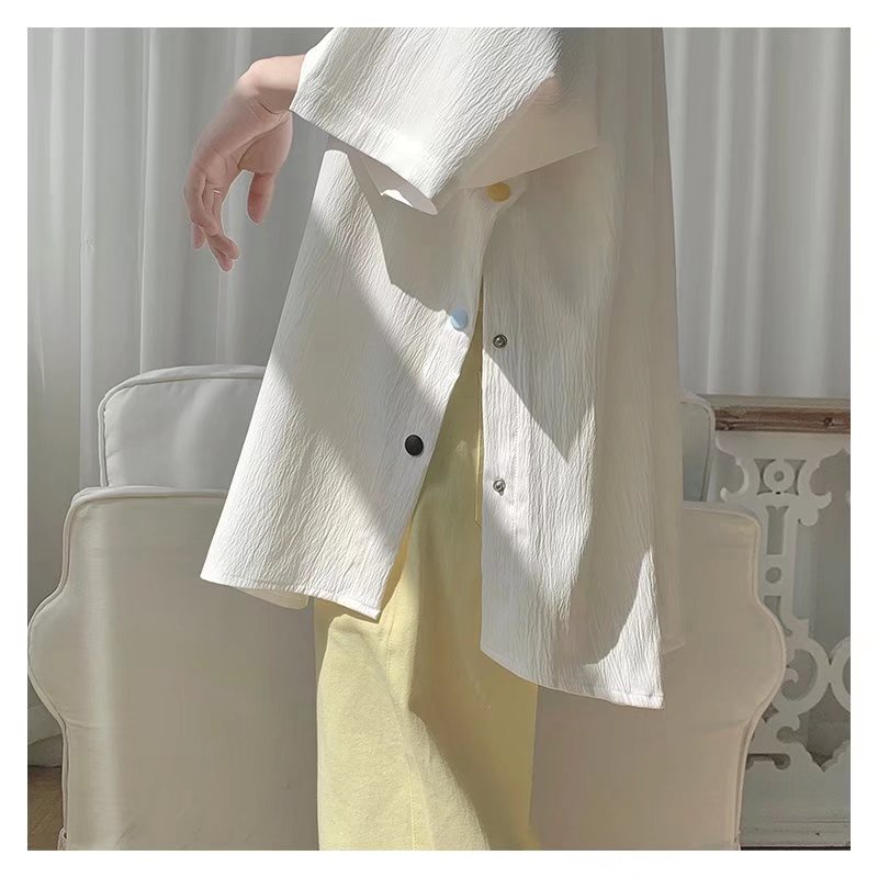 Áo Sơ Mi Tay Ngắn Dáng Rộng Thời Trang Mùa Hè Phong Cách Hàn Quốc Cho Nam 2022