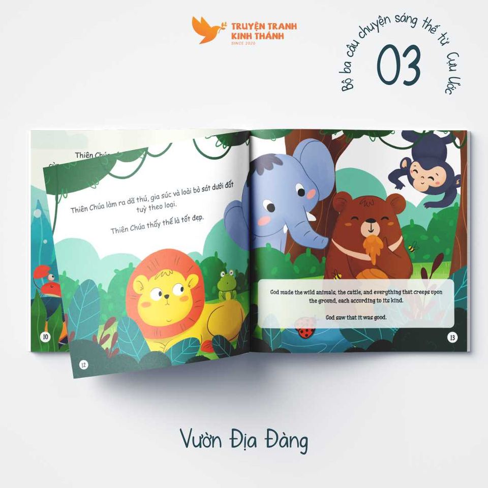 Combo Cựu Ước 01 - Vườn Địa Đàng, Đại Hồng Thủy, Ông Áp-ra-ham