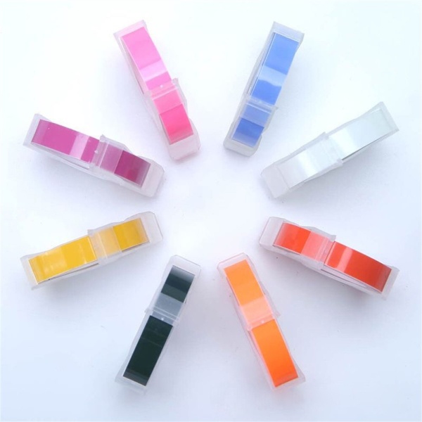 Băng Keo 9mm Dập Nổi 3D Cho Máy In DYMO1610 Motex1540