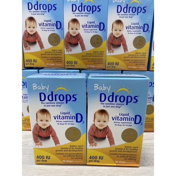 Baby Ddrops Vitamin D3 ddrop cho bé 90 giọt Mỹ