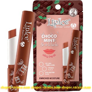 Son Dưỡng Lipice Sheer Color Q 2.4g Choco Mint Hương Socola Bạc Hà Chính Hãng.