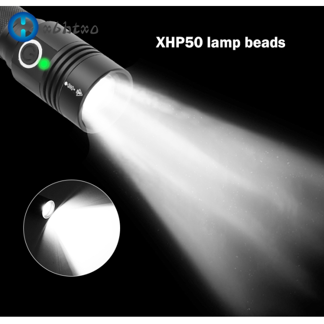 LED XHP50 Dimming High Brightness Flashlight 800-1000LM