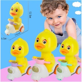 Đồ chơi vịt đi xe cót nhấn