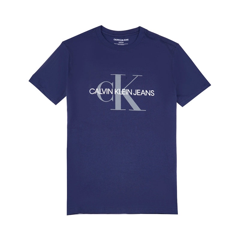 Calvin Klein Áo Thun Tay Ngắn Cổ Tròn In Logo Thời Trang Mùa Hè Cho Nam