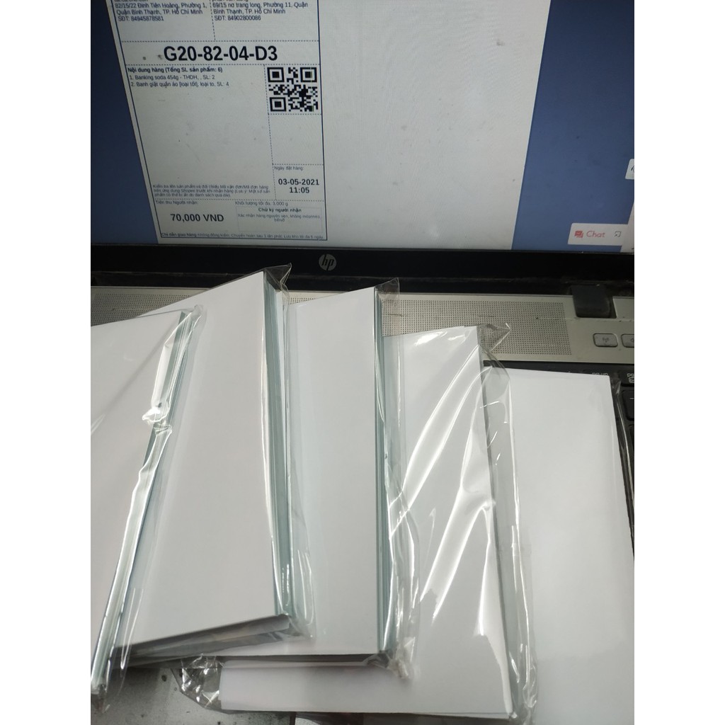 [loại một] giấy in phiếu gửi hàng TMDT A6 có keo loại decal giấy Cỡ A6