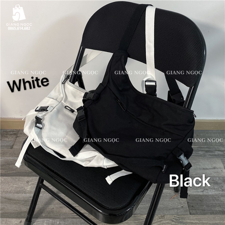 Túi đeo chéo đi học thời trang nam nữ hot nhất hai màu đen trắng | BigBuy360 - bigbuy360.vn