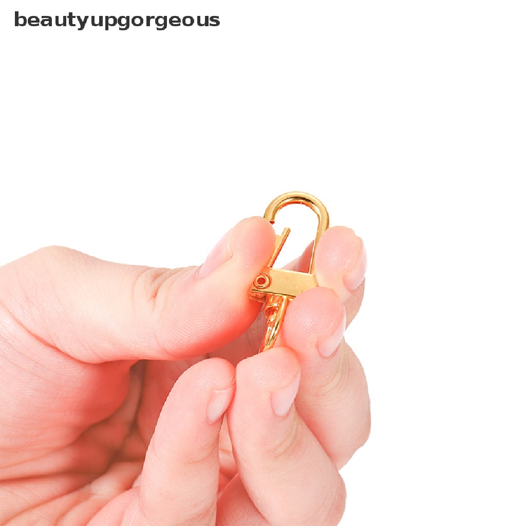 [Beautyupgorgeous] Set 10 Móc Khóa Bằng Hợp Kim Hình Tôm Hùm Xoay Được Cho Túi Xách