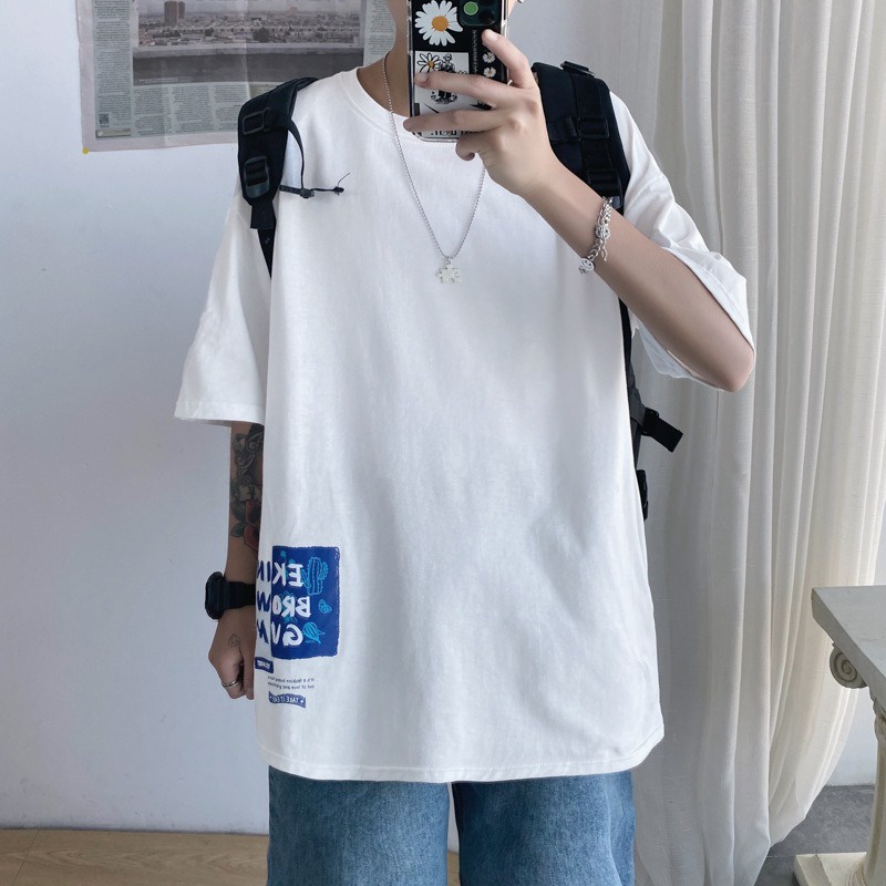 Áo phông nam nữ form rộng Ekin Brown GVM chất liệu cotton phong cách Hàn Quốc cá tính - A01