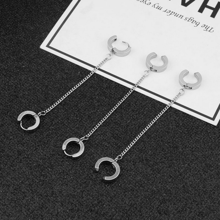 Khuyên tai Vương Nhất Bác Lam Vong Cơ Trần Tình Lệnh bông tai nam nữ thời trang cá tính Tiêu Chiến Ngụy Vô Tiện