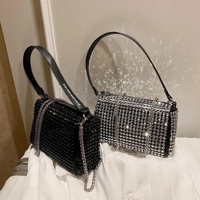 Túi kẹp nách đính đá sáng lấp lánh alex | BigBuy360 - bigbuy360.vn