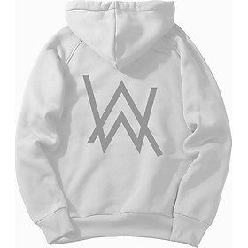 Áo Hoodie phản quang chất liệu cotton dày dặn ấm áp họa tiết A.W sành điệu dễ phối đồ | WebRaoVat - webraovat.net.vn