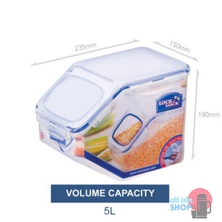 [Có Video] Thùng đựng gạo Lock&Lock 5 lít Kitchen&Caddy HPL700