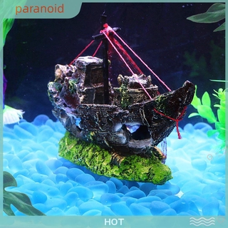 Mô Hình Tàu Đắm Trang Trí Bể Cá