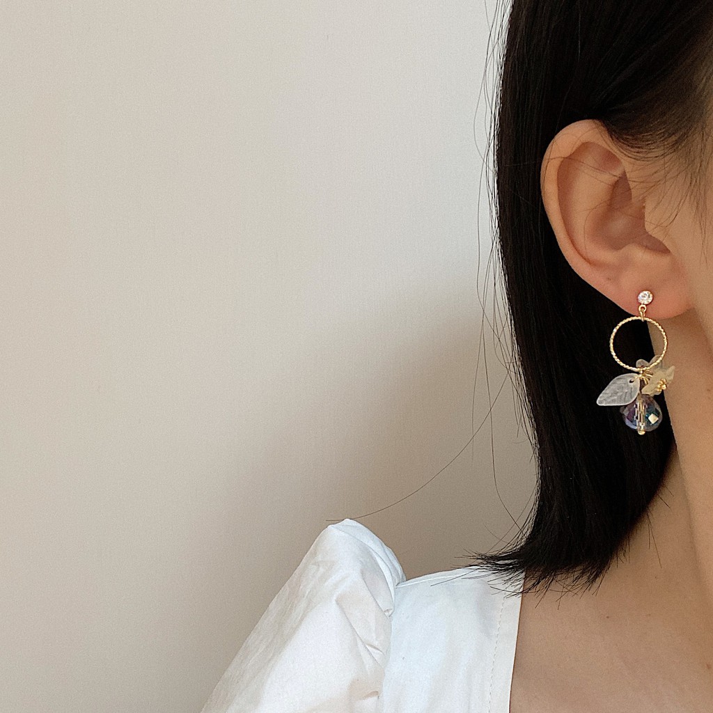 Bông tai nữ thời trang Hàn cực xinh, bạc S925 - HT295
