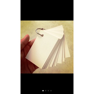 500 thẻ flashcard 5*8cm, tặng kèm 02 khoen không gỉ