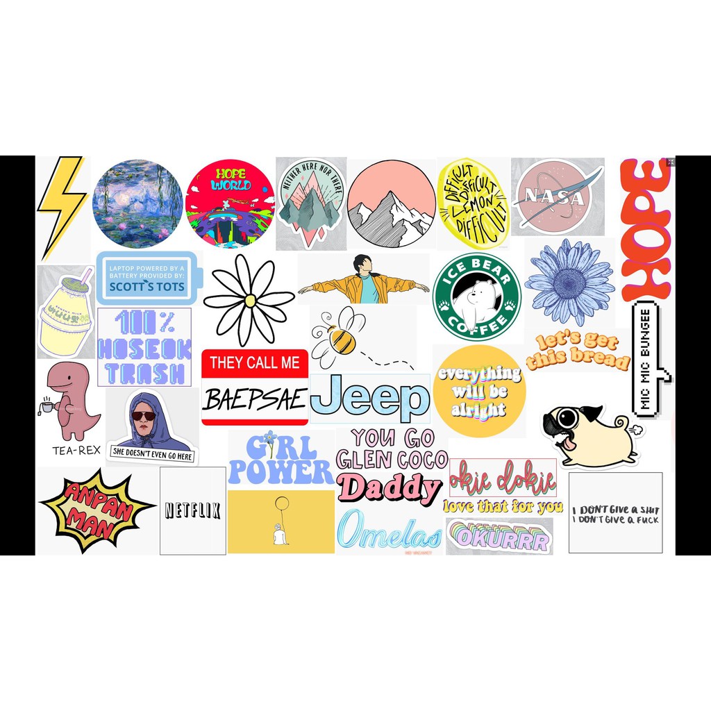 STICKER decan dán Vali, xe, barber shop, Mũ bảo hiểm , macbook, đàn, tường... Nhập mã GIẢM GIÁ khi mua từ 3 set