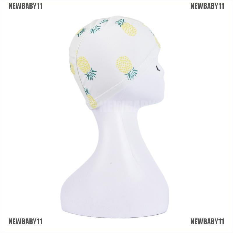 Mũ Bơi Co Giãn Chống Thấm Nước In Họa Tiết Hoạt Hình Dễ Thương Cho Bé NEWBABY11