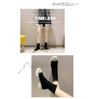 [Mã FSS09JAN hoàn 20% XU đơn từ 0đ]Giày Boot Nữ Cổ Ngắn Đế Dày Thời Trang