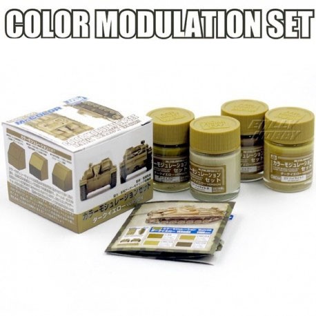 Sơn mô hình mr Hobby màu quân sự Color Modulation Set CS581 CS582 CS583 CS584