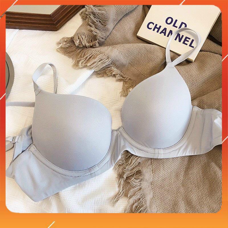 Áo lót nữ cao cấp hàng xuất xịn có gọng đệm mút mỏng nâng gọn ngực cup chéo kiểu dáng basic A12510