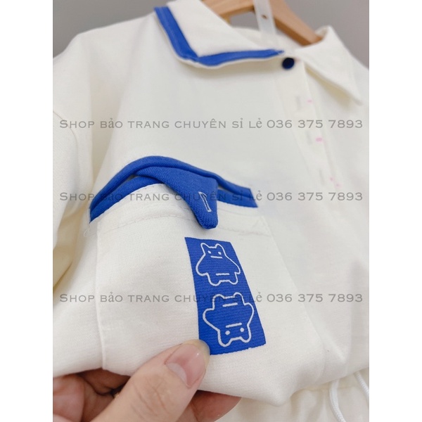 Set Bộ Thể Thao Cổ Bẻ Chất Dày Mịn Form To Rộng Unisex Nam Nữ Kiểu Dáng Hàn Quốc Basic Freesize 2 Màu