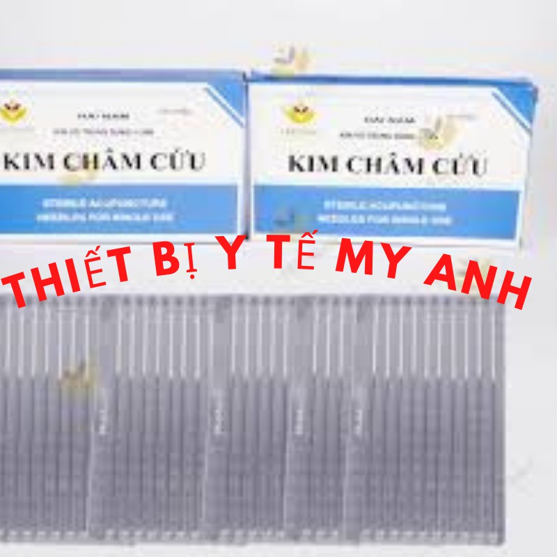 Kim châm cứu, kim hải nam số 9 vỉ 100 kim