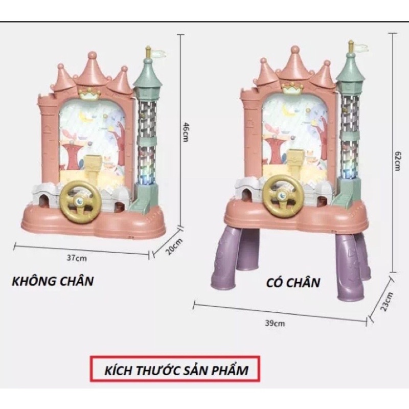 MÁY BẮT HẠT ĐẬU hình lâu đài cho bé rèn luyện sự khéo léo và kiên trì