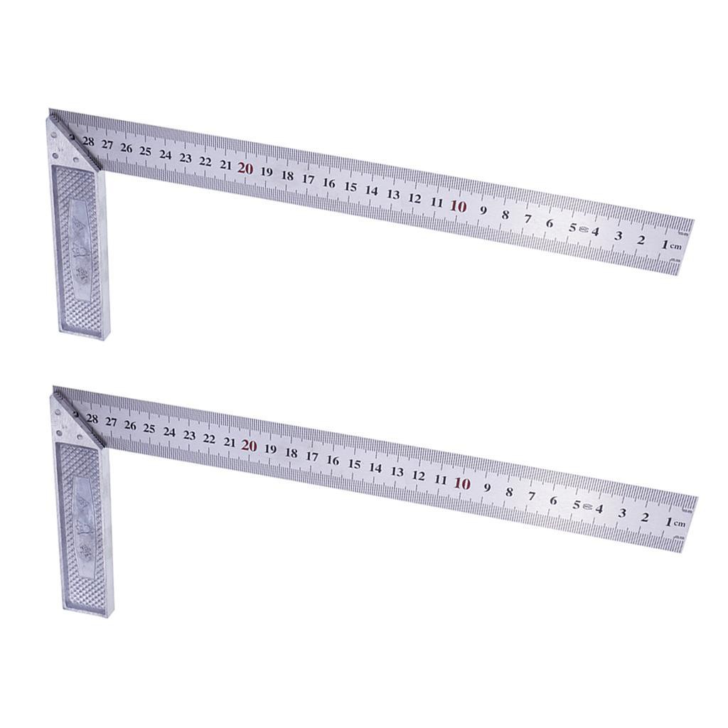 Thước sắt ke góc vuông 30cm