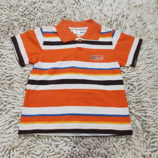 (3-7tuoi)áo phông có cổ cộc tay bé trai
