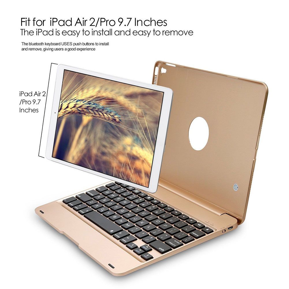 Bao Da Siêu Mỏng Kèm Bàn Phím Không Dây Cho Ipad Pro 9.7 Inch