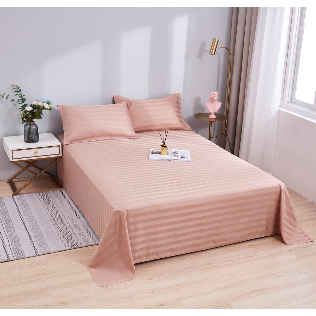 Bộ ga giường và vỏ gối Cotton 3F - Set ga gối cotton Khách Sạn, Nhà Nghỉ, Homestay chuyên dùng