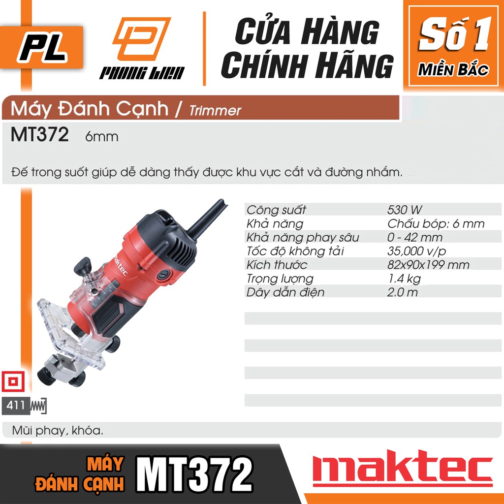 Máy Soi Maktec MT372 (6MM-530W) - Hàng Chính Hãng