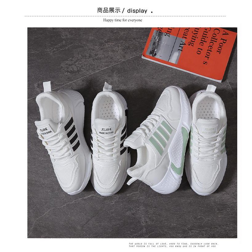 Giày thể thao sneaker phối 3 vạch kiểu dáng Hàn Quốc cực hottrend