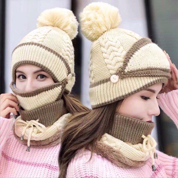 Set Khăn Mũ Len Cho Nữ