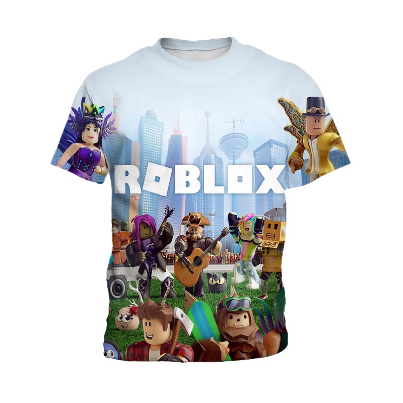 Áo Thun In Hình Roblox Ngộ Nghĩnh Đáng Yêu Cho Bé