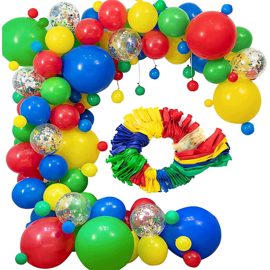 Set 100 Bong Bóng Cao Su Dày 10/12 Inch Trang Trí Sự Kiện