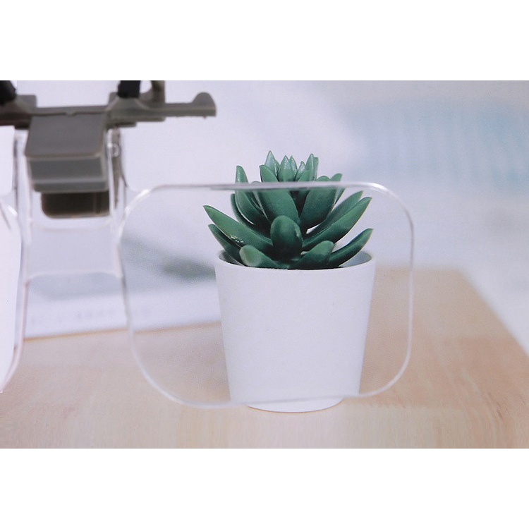 Kính lúp đeo mắt phóng đại 2x kẹp mắt kính siêu tiện, giá rẻ