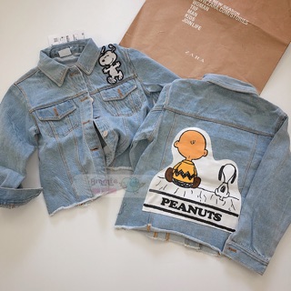 Áo khoác jeans Snoopy bé trai/bé gái
