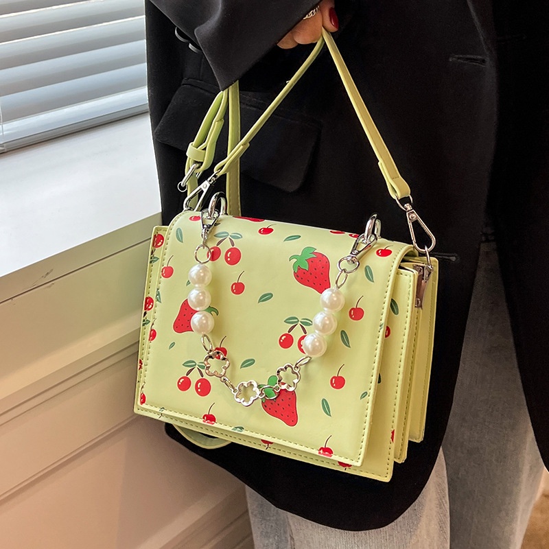 Túi Đeo Chéo Dáng Vuông Nhỏ In Họa Tiết Thời Trang Cao Cấp Cho Nữ