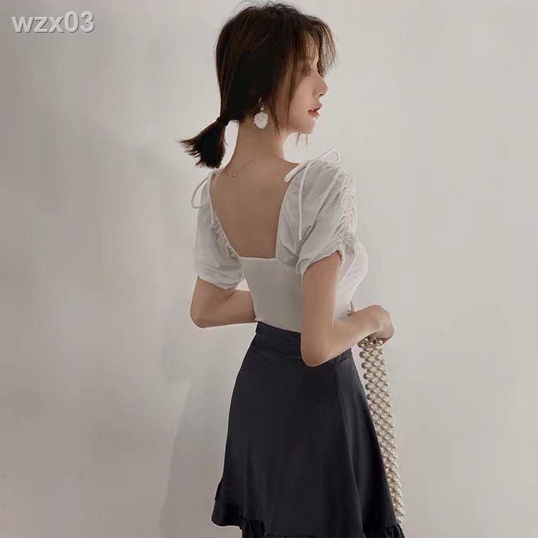 Áo tắm một mảnh kiểu Pháp nhẹ nhàng che bụng trông mỏng và phẳng Fairy Fan Simple Ruffled Les Swimsuit | BigBuy360 - bigbuy360.vn