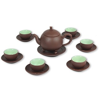 Bộ ấm chén uống chè Bát Tràng